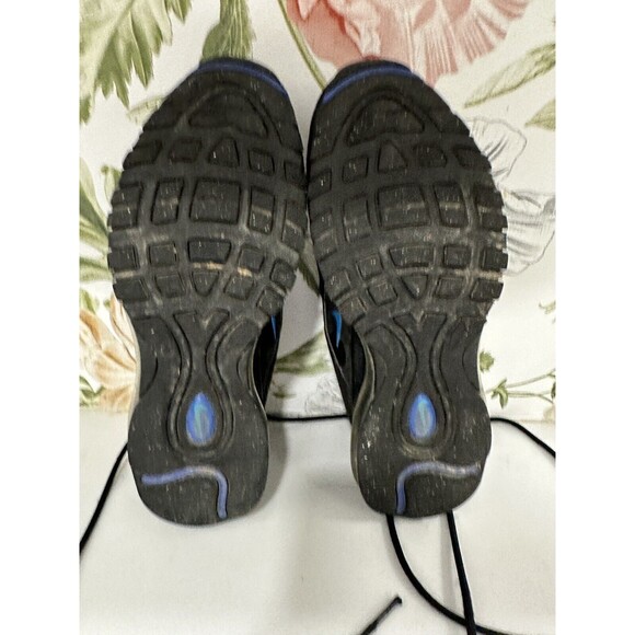 Nike Air Max 97 GS Running Trainers FB8033 Sneakers Shoes Youth Sz 7Y Black Blue - Picture 6 of 6
